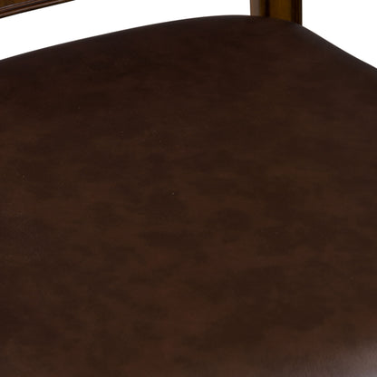Amelia - Jr Executive Office Chair - Dark Brown - Hornell Furniture Outlet