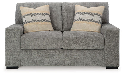 Dunmor - Graphite - Loveseat - Hornell Furniture Outlet