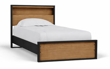 Kozmour - Bookcase Complete Bed Frame - Hornell Furniture Outlet