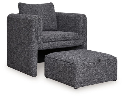 Vreni - Charcoal / Black - Accent Chair - Hornell Furniture Outlet