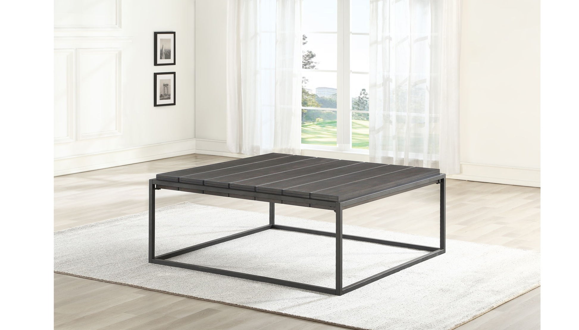 Tekoa - Coffee Table - Dark Brown - Hornell Furniture Outlet