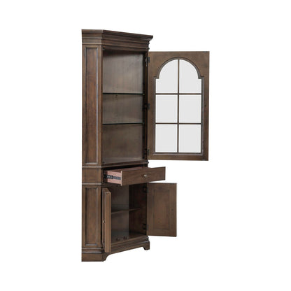 Arden Road - Corner Cabinet - Satin Cherry - Hornell Furniture Outlet
