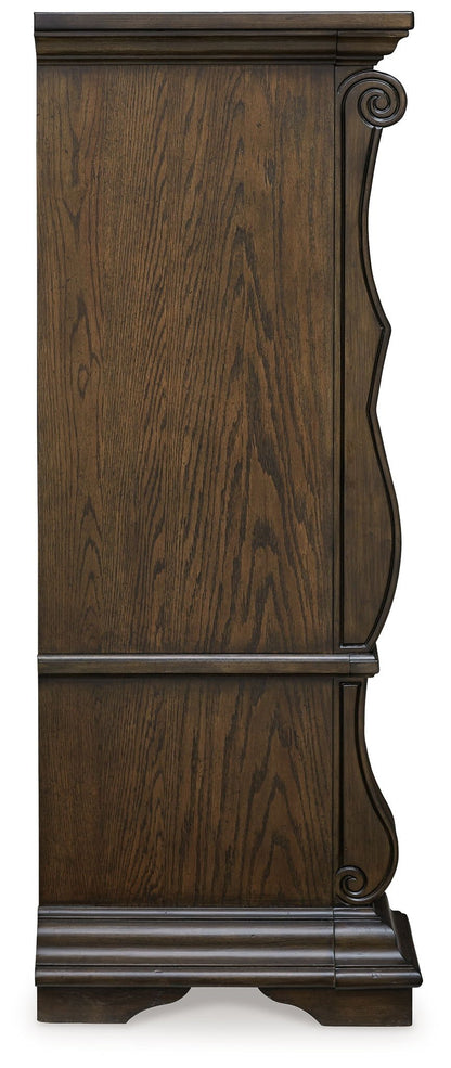 Maylee - Dark Brown - Five Drawer Chest - Hornell Furniture Outlet