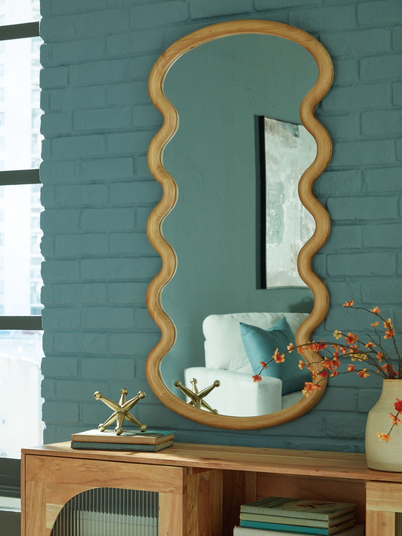 Serendis - Brown - Accent Mirror - Hornell Furniture Outlet