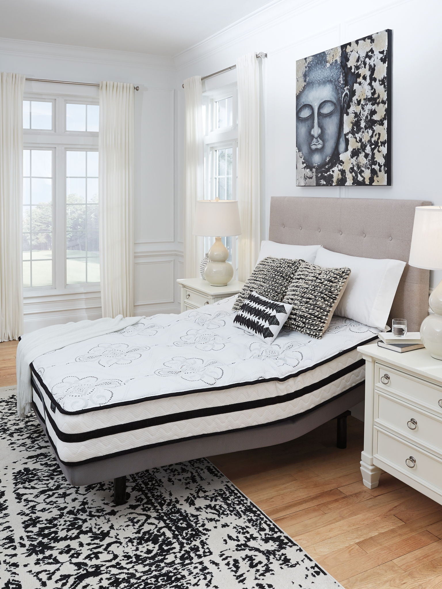Chime 10 Inch Hybrid - Medium Hybrid Mattress - Hornell Furniture Outlet