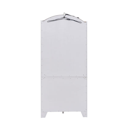 Magnolia Manor - Display Cabinet - Antique White / Weathered Bark - Hornell Furniture Outlet