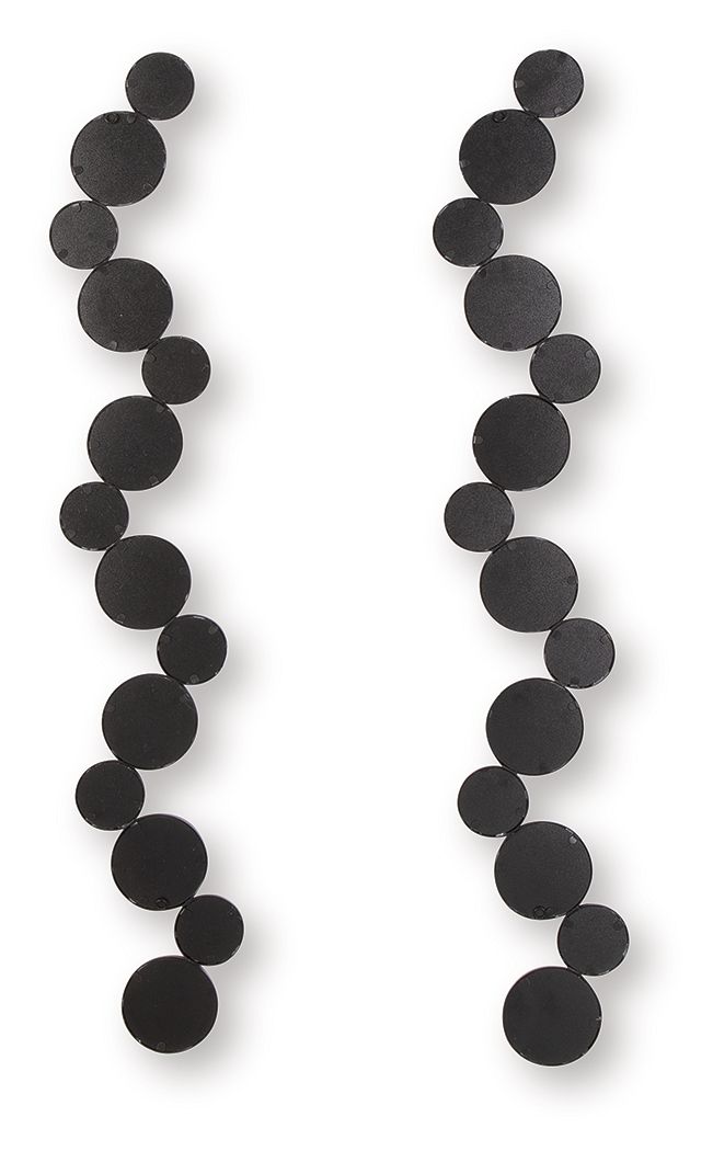Vinler - Black - Accent Mirror Set (Set of 2) - Hornell Furniture Outlet