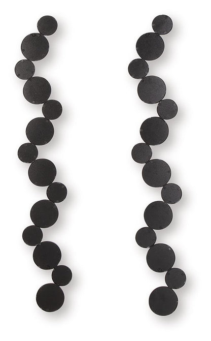 Vinler - Black - Accent Mirror Set (Set of 2) - Hornell Furniture Outlet