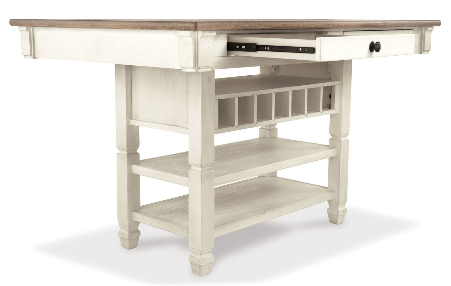 Bolanburg - Rectangular Dining Room Counter Table - Beige - Hornell Furniture Outlet