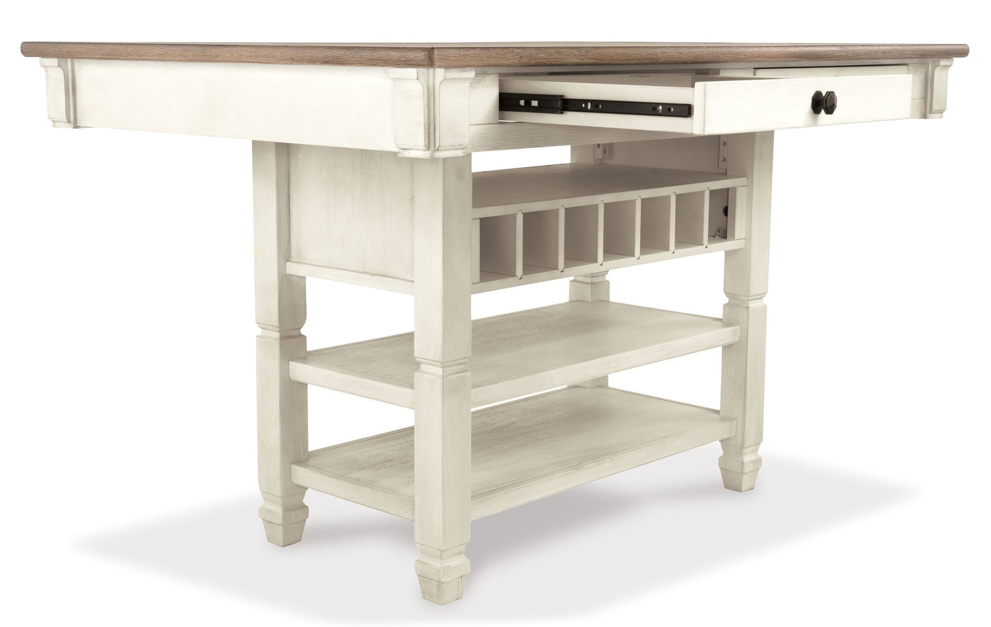 Bolanburg - Rectangular Dining Room Counter Table - Beige - Hornell Furniture Outlet
