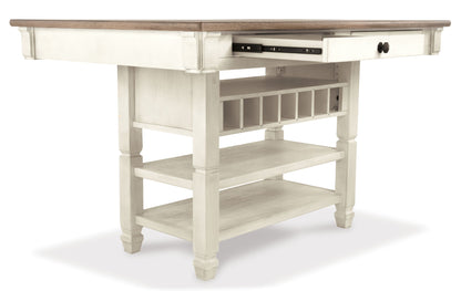 Bolanburg - Rectangular Dining Room Counter Table - Beige - Hornell Furniture Outlet