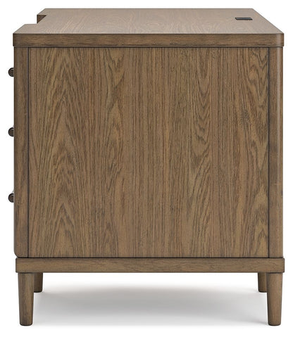 Roanhowe - Brown - Home Office Desk - Hornell Furniture Outlet