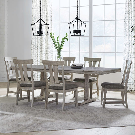 Hallendale - Trestle Table Set - Hornell Furniture Outlet