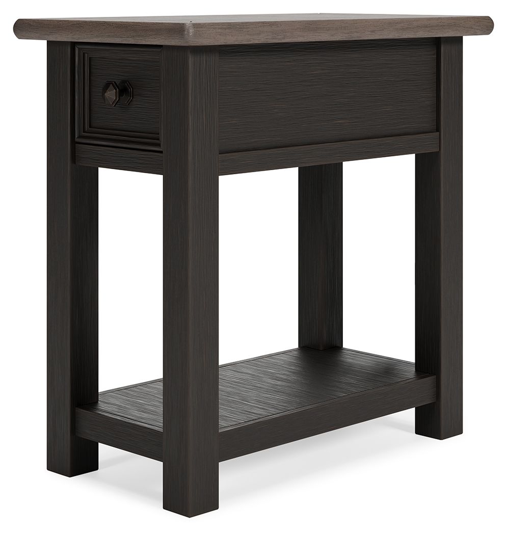 Tyler Creek - Black / Gray - Chair Side End Table - Hornell Furniture Outlet