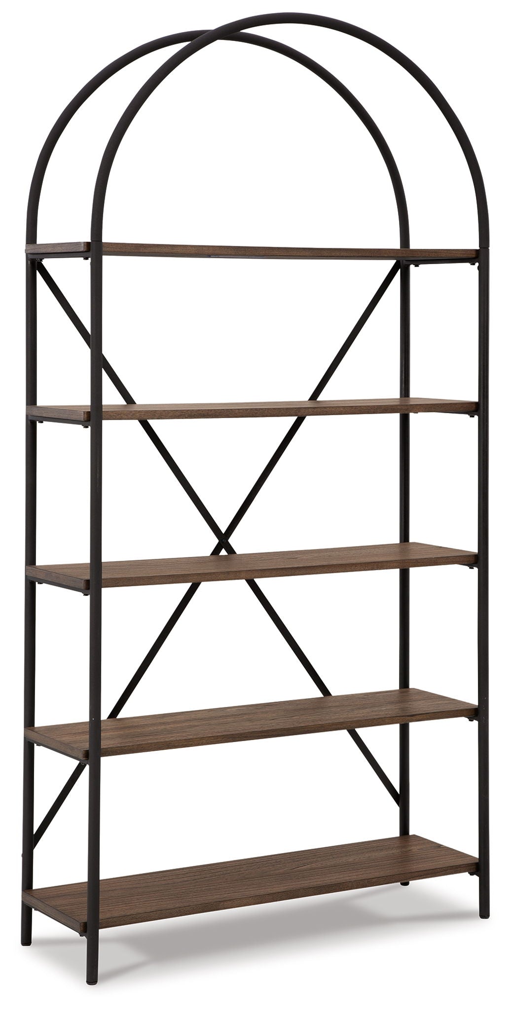 Galtbury - Bookcase - Brown / Black - Hornell Furniture Outlet