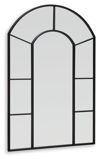 Evengton - Black - Accent Mirror - Hornell Furniture Outlet