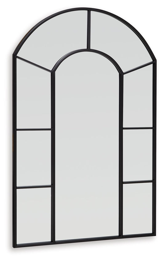 Evengton - Black - Accent Mirror - Hornell Furniture Outlet