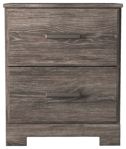 Ralinksi - Gray - Two Drawer Night Stand - Hornell Furniture Outlet