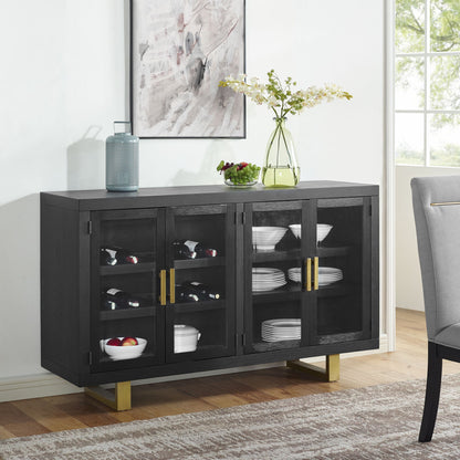 Yves - Server - Black - Hornell Furniture Outlet