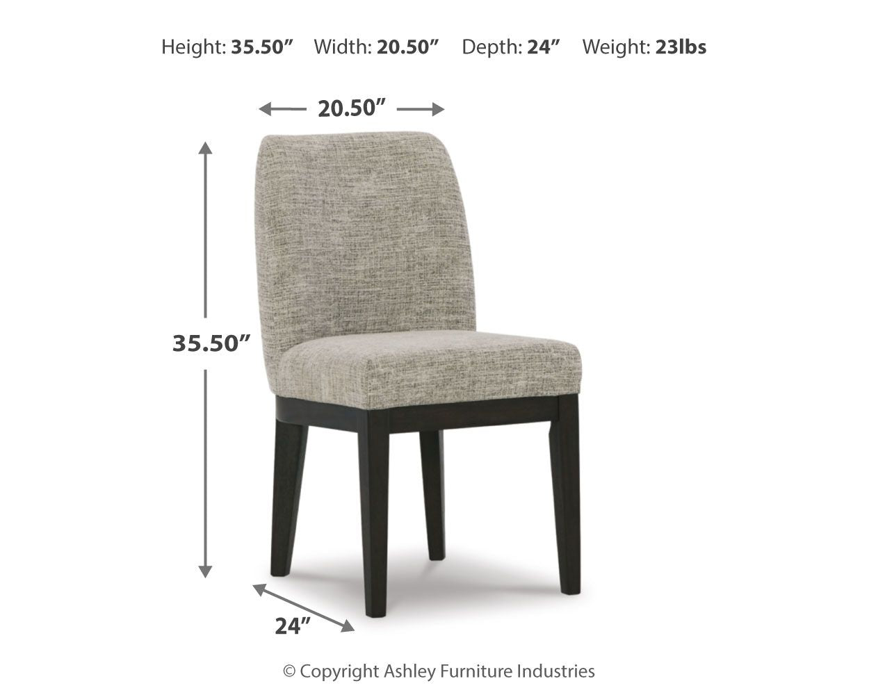 Burkhaus - Beige / Dark Brown - Dining UPH Side Chair (Set of 2) - Hornell Furniture Outlet