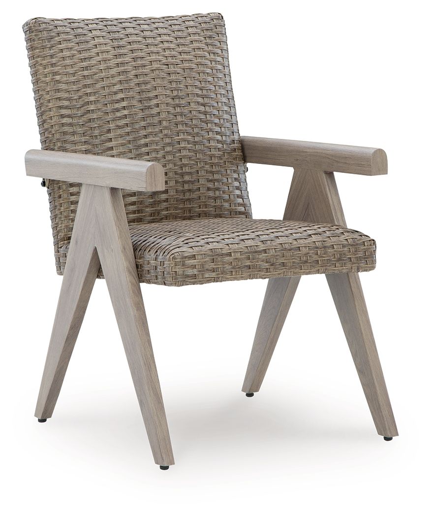 Cliff Trails - Beige - Arm Chair (Set of 2) - Hornell Furniture Outlet