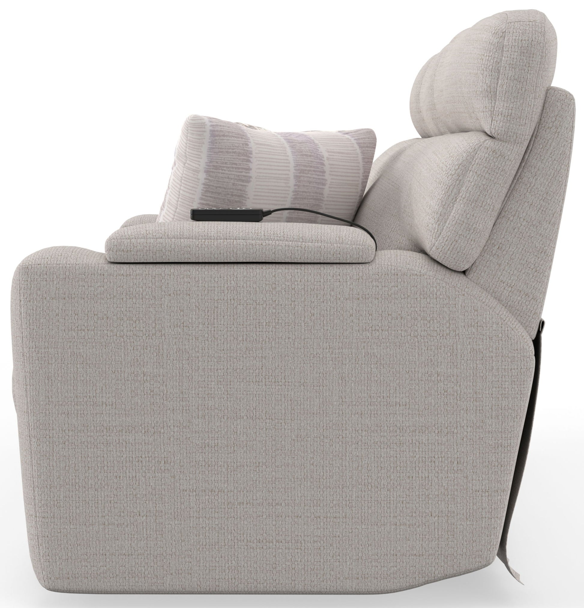 Sanctuary - Health & Wellness Power Reclining Sofa With Power Adjustable Headrest And Lumbar / Therapeutic Heat & Massage - Winter - Hornell Furniture Outlet