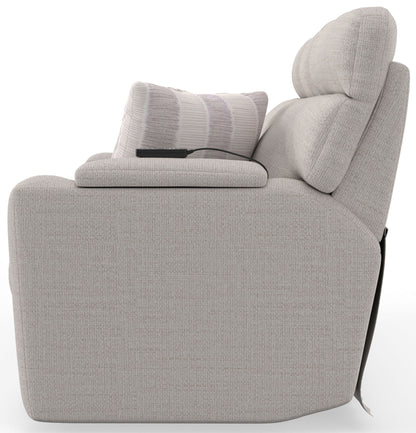 Sanctuary - Health & Wellness Power Reclining Sofa With Power Adjustable Headrest And Lumbar / Therapeutic Heat & Massage - Winter - Hornell Furniture Outlet