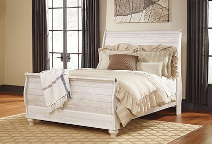 Willowton - Sleigh Bedroom Set - Hornell Furniture Outlet