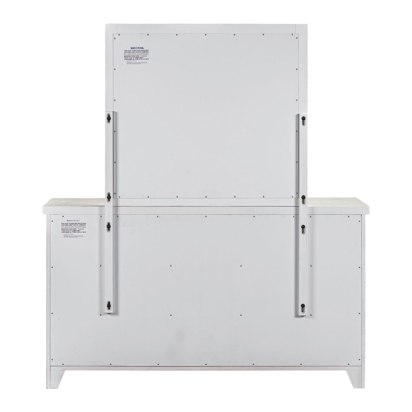 Backroads - Dresser & Mirror - White - Hornell Furniture Outlet