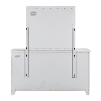 Backroads - Dresser & Mirror - White - Hornell Furniture Outlet