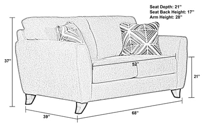 Alyssa - Loveseat - Hornell Furniture Outlet