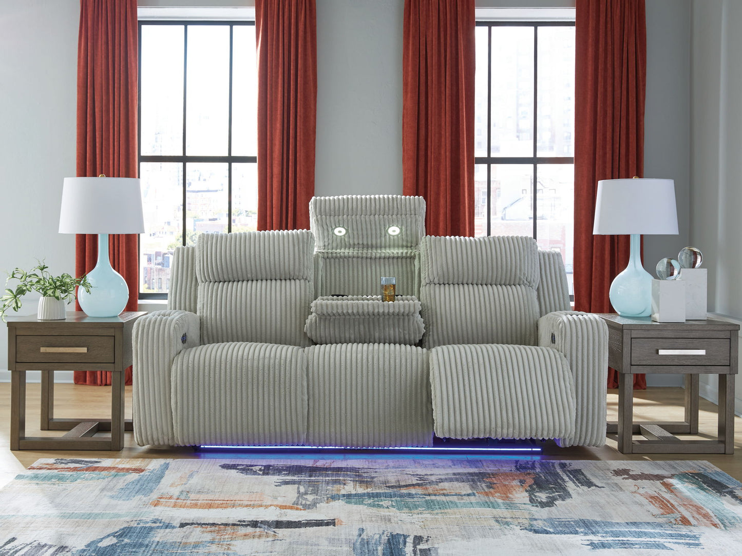 Forest Lake - Power Reclining Sofa With Adj Headrest - Hornell Furniture Outlet