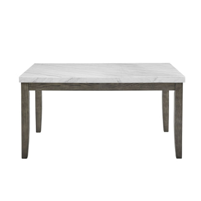 Emily - Guangxi White Marble Top - White - Hornell Furniture Outlet