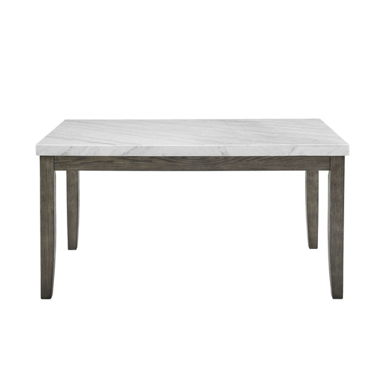 Emily - Guangxi White Marble Top - White - Hornell Furniture Outlet