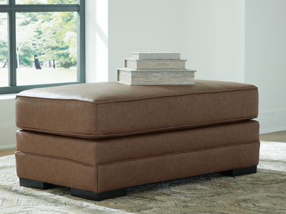 VillaCourt - Caramel - Ottoman - Hornell Furniture Outlet