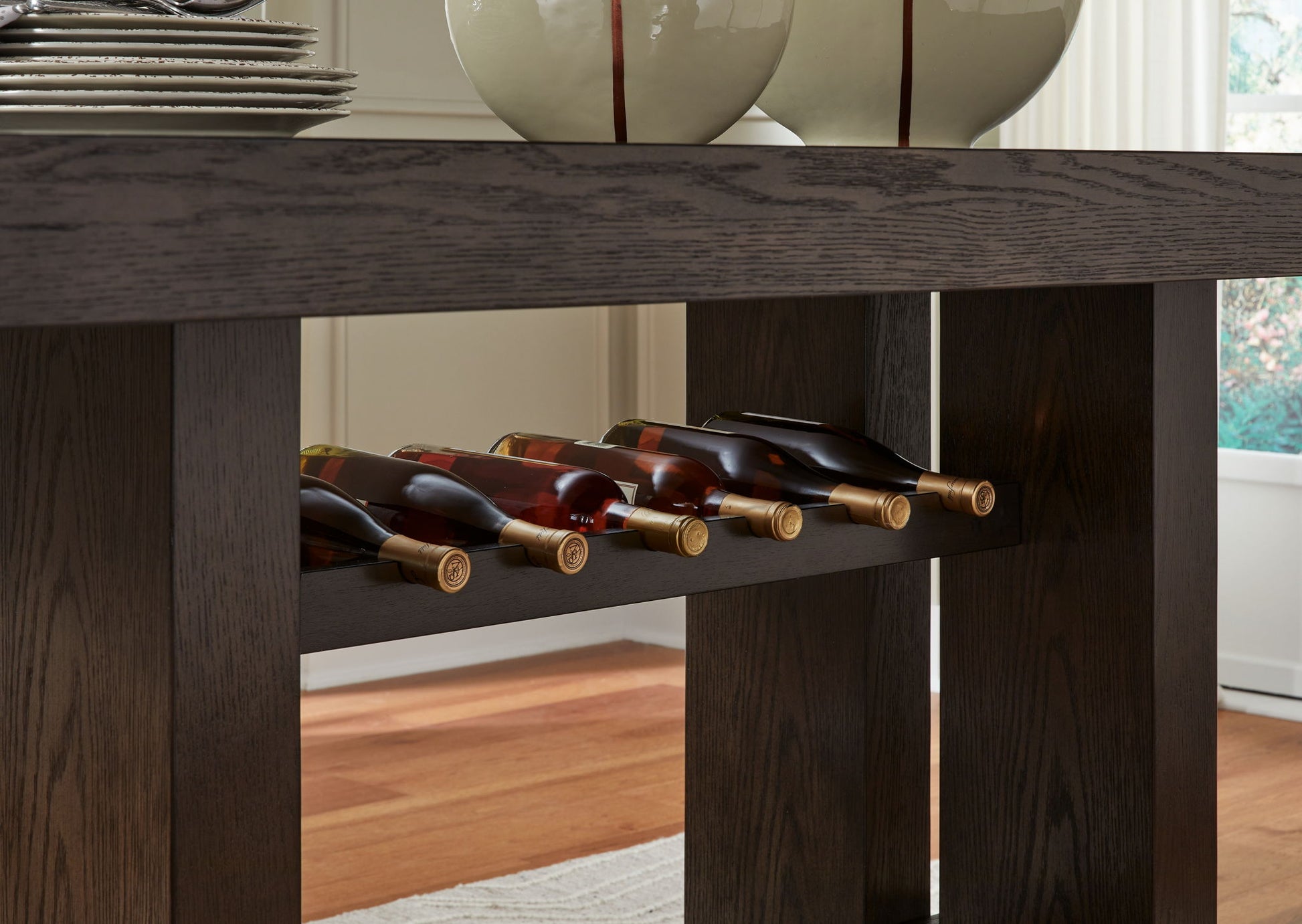 Burkhaus - Dark Brown - Rectangular Dining Room Counter Table - Hornell Furniture Outlet