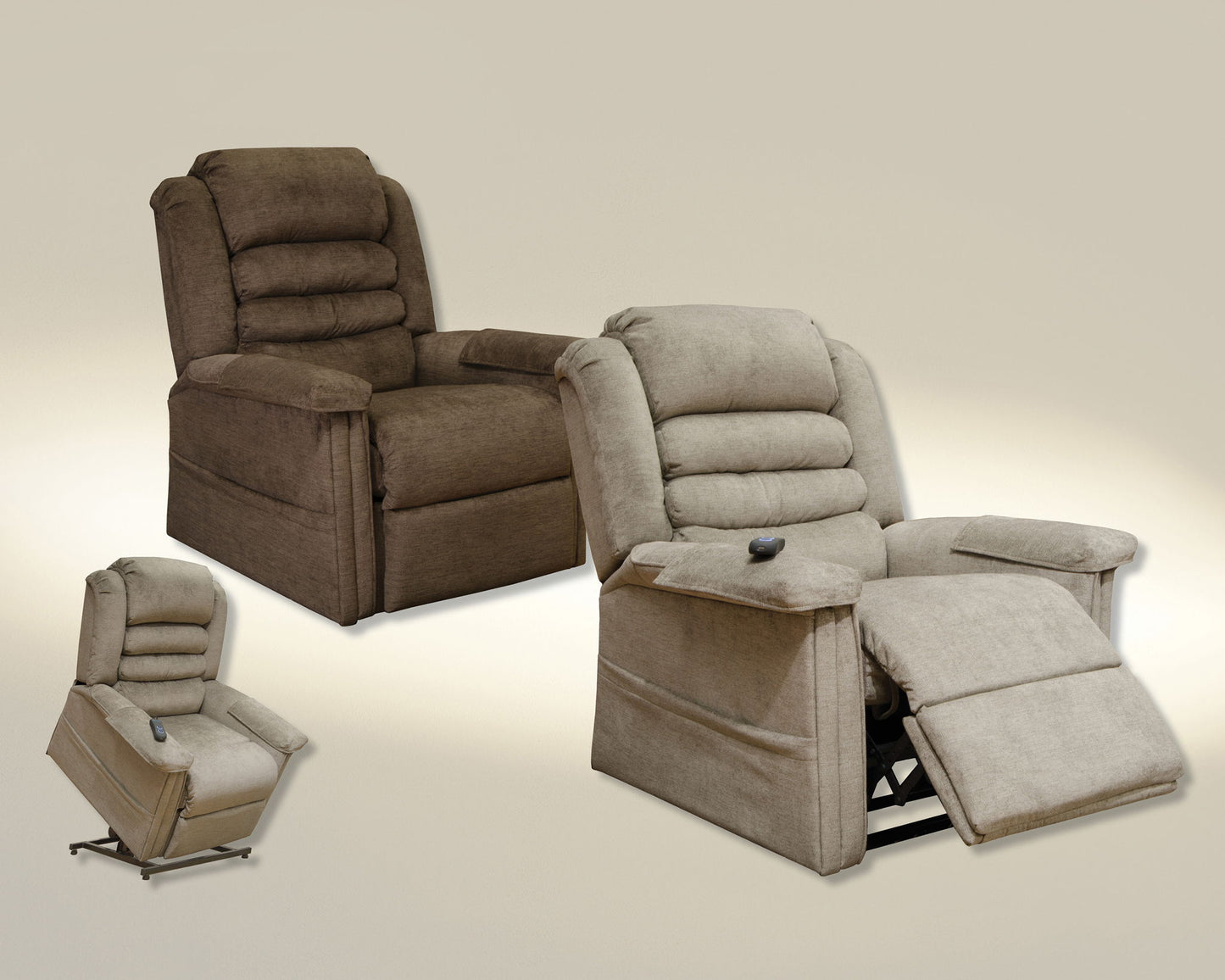 Invincible - Power Lift Full Lay Out Chaise Recliner - Hornell Furniture Outlet