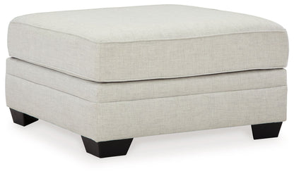 Huntsworth - Dove Gray - Oversized Accent Ottoman - Hornell Furniture Outlet