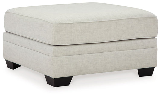 Huntsworth - Dove Gray - Oversized Accent Ottoman - Hornell Furniture Outlet