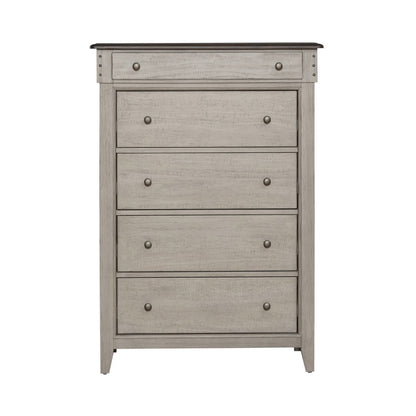 Ivy Hollow - 5 Drawer Chest - White - Hornell Furniture Outlet
