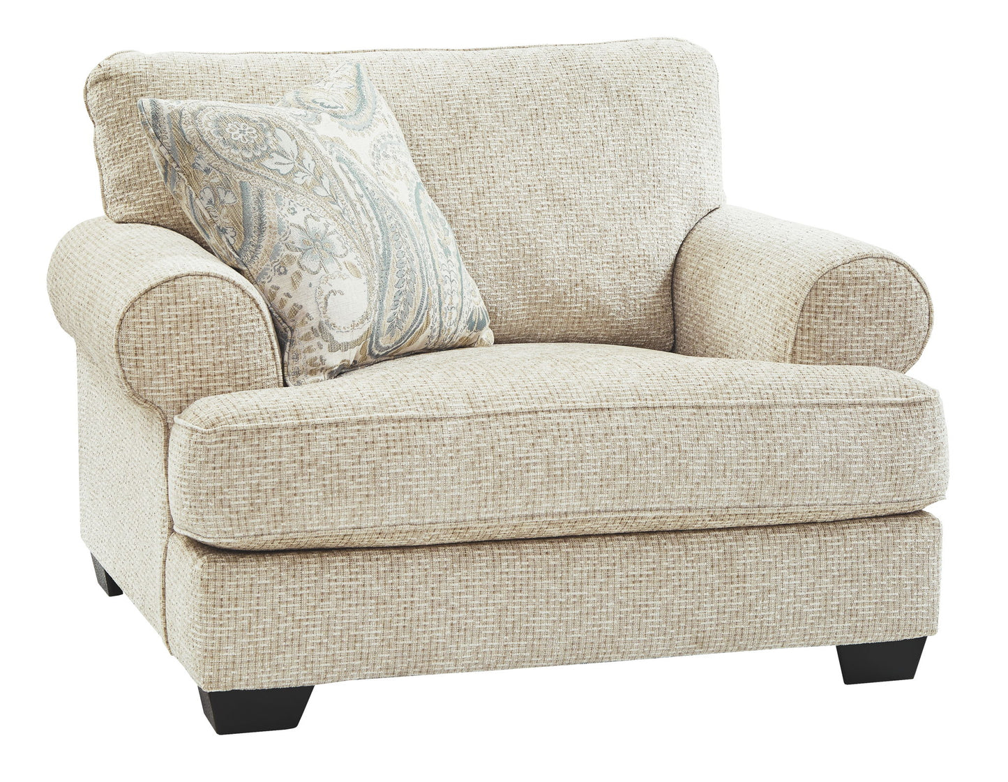 Monaghan - Sandstone - Chair and a Half - Hornell Furniture Outlet