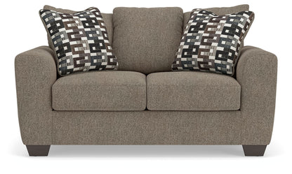Triston - Peaks - Loveseat - Suede - Hornell Furniture Outlet