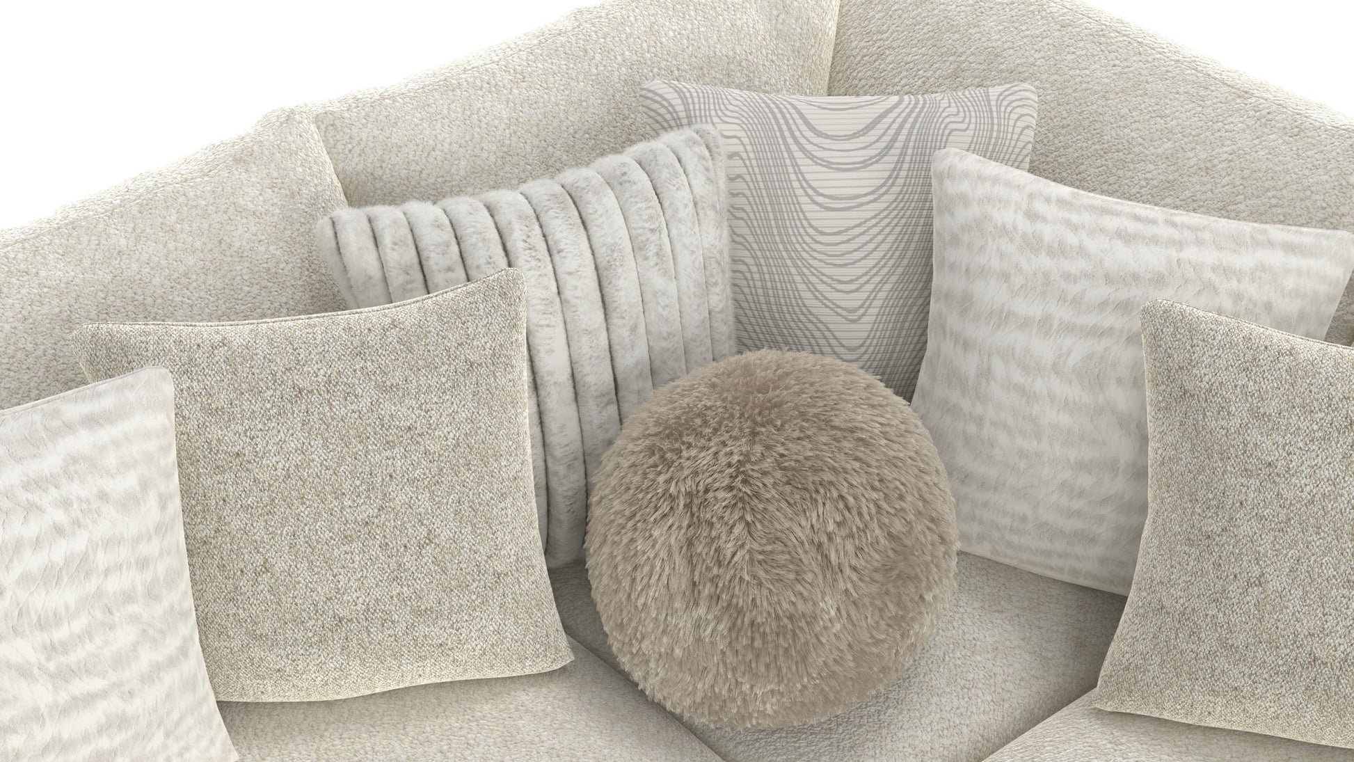 Ritzy - Modular Sofa And Included Cocktail Ottoman - Hornell Furniture Outlet