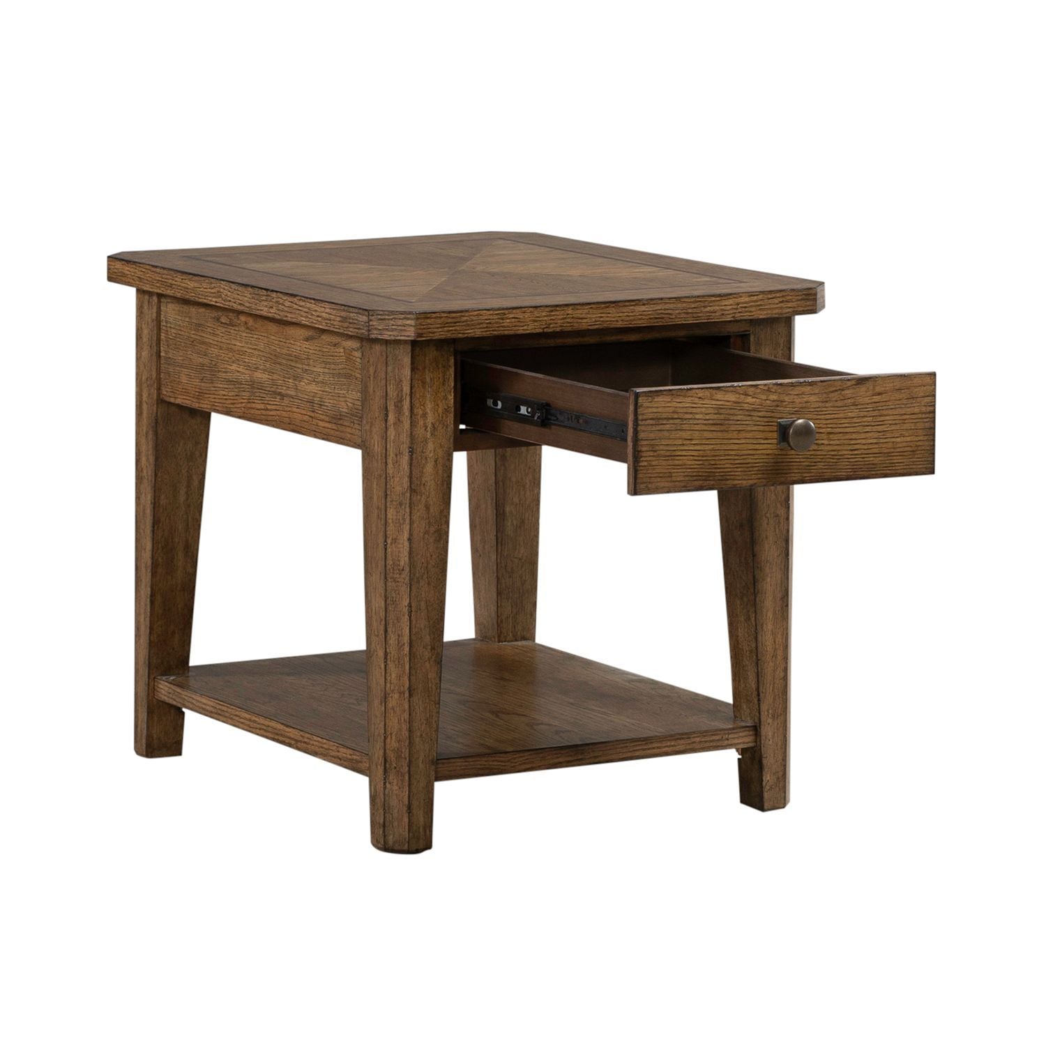 Carolina Park - End Table - Brown - Hornell Furniture Outlet