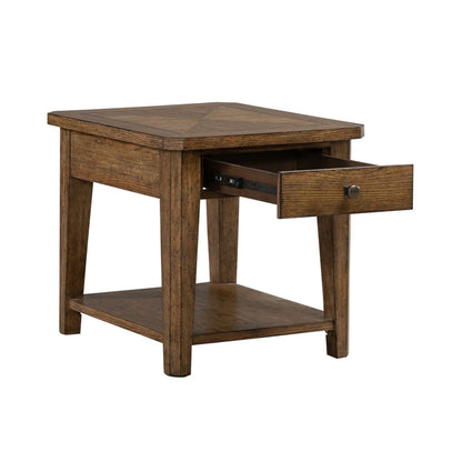 Carolina Park - End Table - Brown - Hornell Furniture Outlet