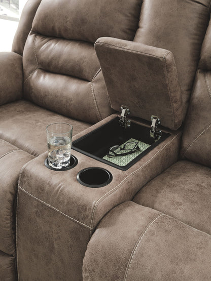 Stoneland - Power Reclining Loveseat - Hornell Furniture Outlet