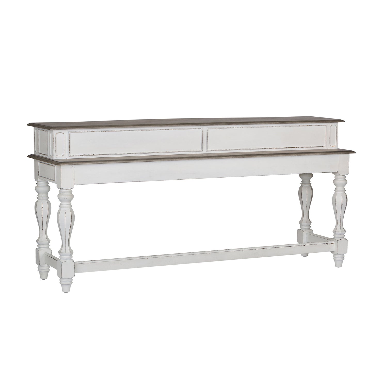 Magnolia Manor - Console Bar Table - White - Hornell Furniture Outlet