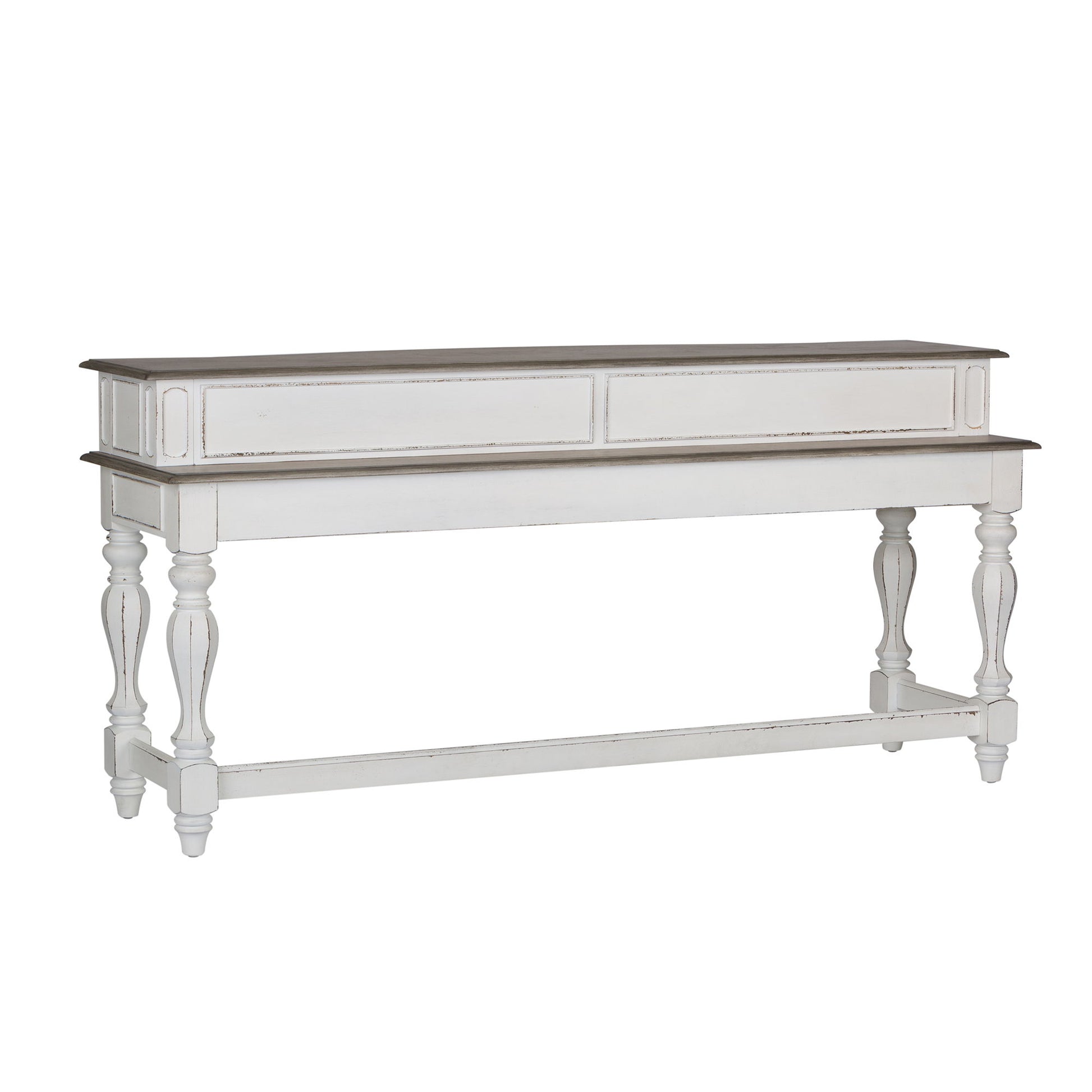 Magnolia Manor - Console Bar Table - White - Hornell Furniture Outlet