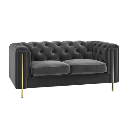 Charlene - Velvet Loveseat - Hornell Furniture Outlet