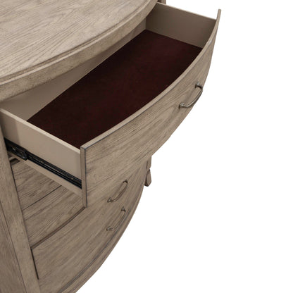 Avalon - 5 Drawer Chest - Burnished Beige - Hornell Furniture Outlet